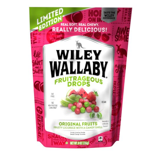 Wiley Wallaby Fruit - Rageous Drops 8oz (226g) - Candybase