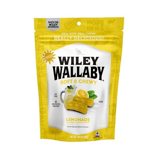 Wiley Wallaby Lemonade Licorice 7.05oz (200g) - Candybase