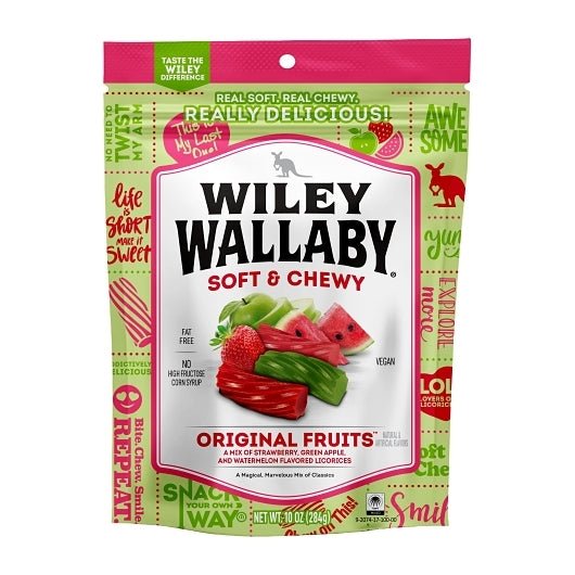 Wiley Wallaby Original Fruits Licorice 7.05oz (200g) - Candybase