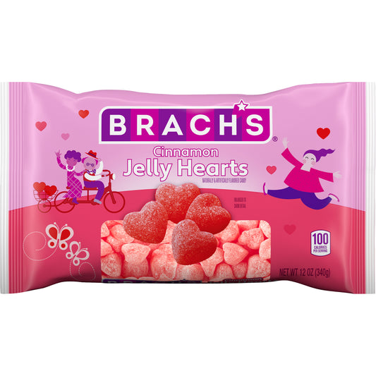 Brachs Valentines Day Cinnamon Jelly Hearts 12oz (340g)