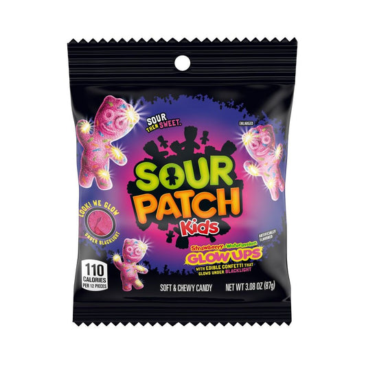 Sour Patch Kids Glow Ups Peg Bag 3.08oz (87g)