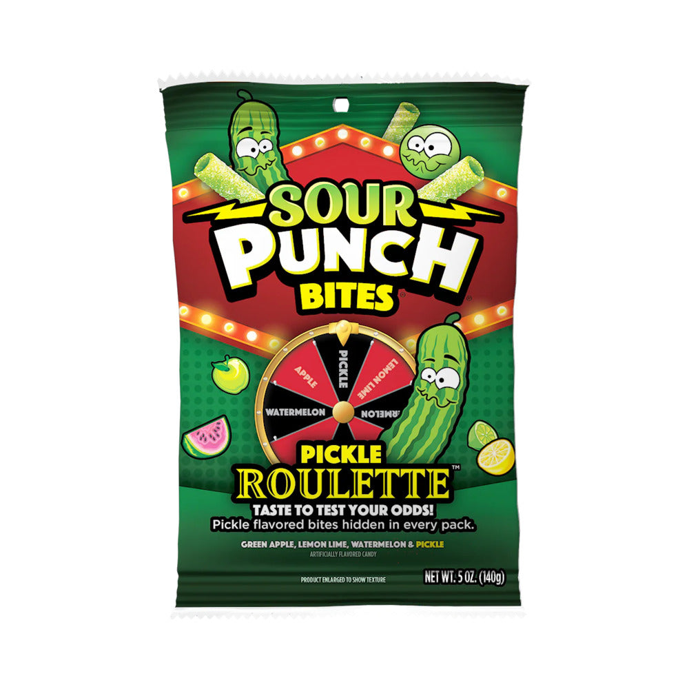 Sour Punch Pickle Roulette Peg Bag 5oz (140g)