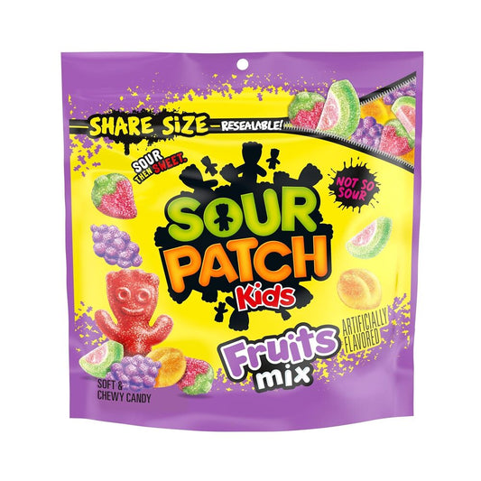 Sour Patch Kids Assorted Fruit Mix Share Size 11.3oz (340g)