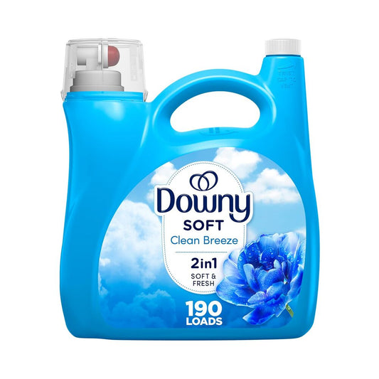 Downy Liquid Clean Breeze 2in1 Soft & Fresh 190w 140oz (4.14L)