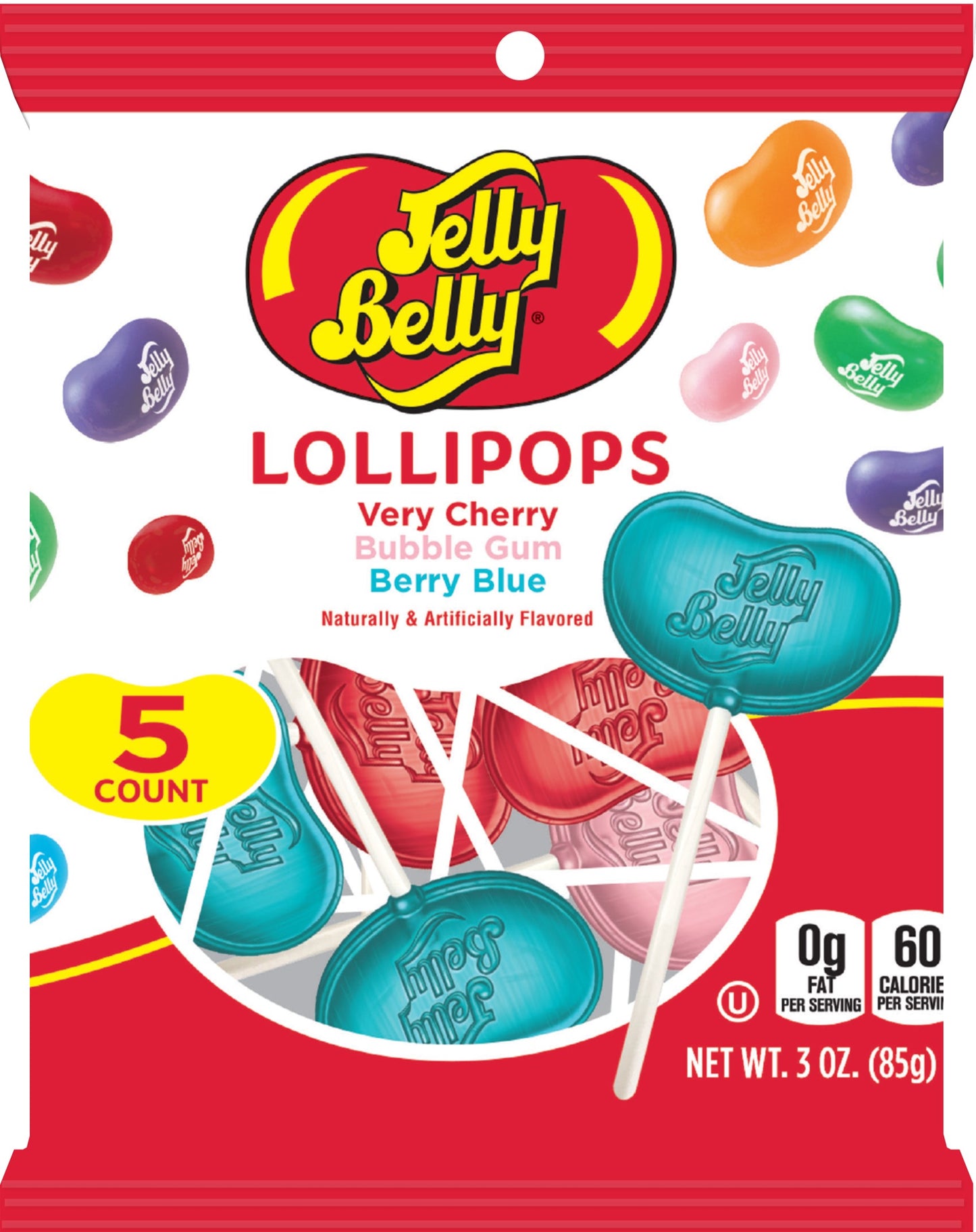 Jelly Belly Lollipops Peg Bag 3oz (85g)